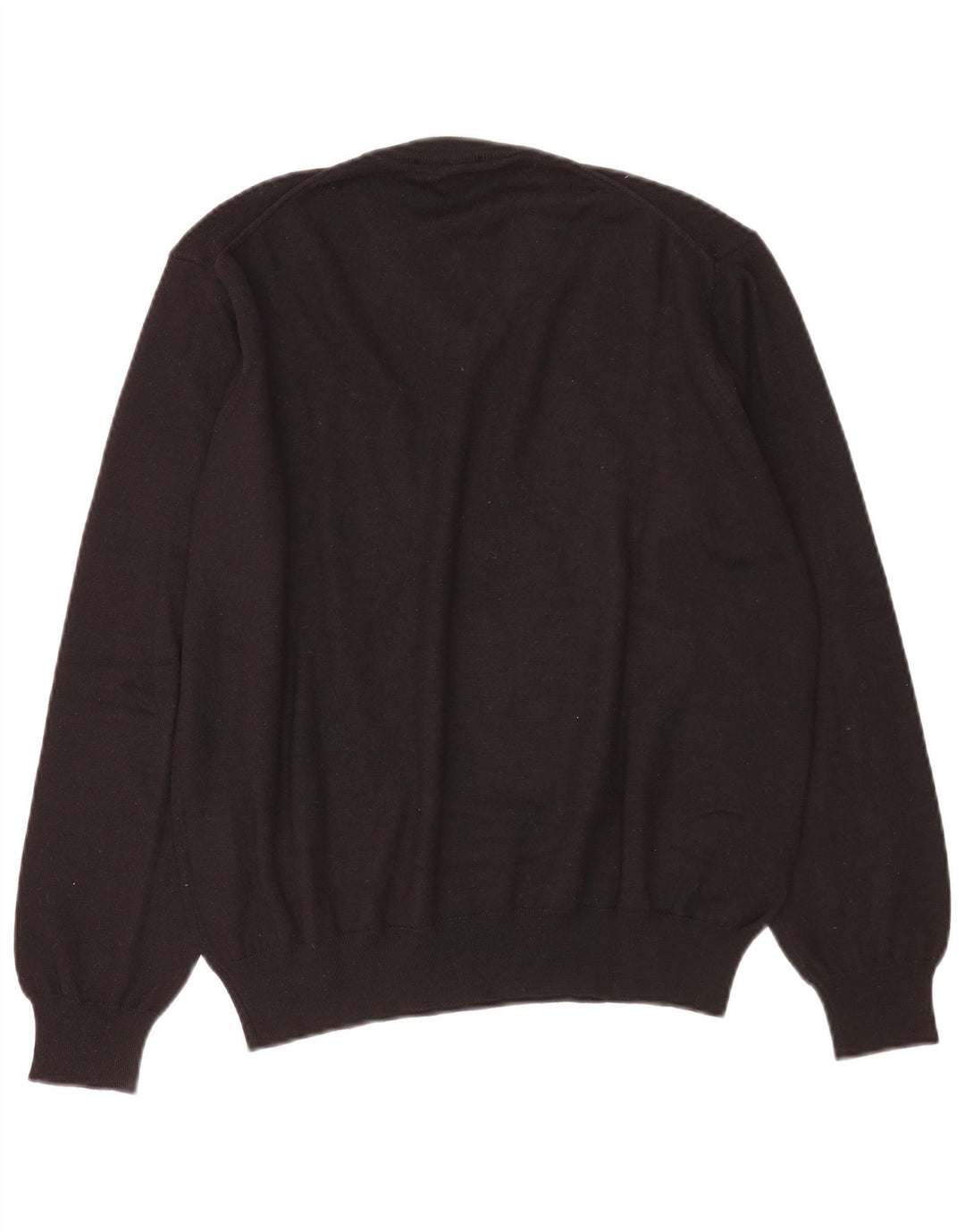 Navigare Jersey con Cuello en V para Hombre, Grande, Lana Negra