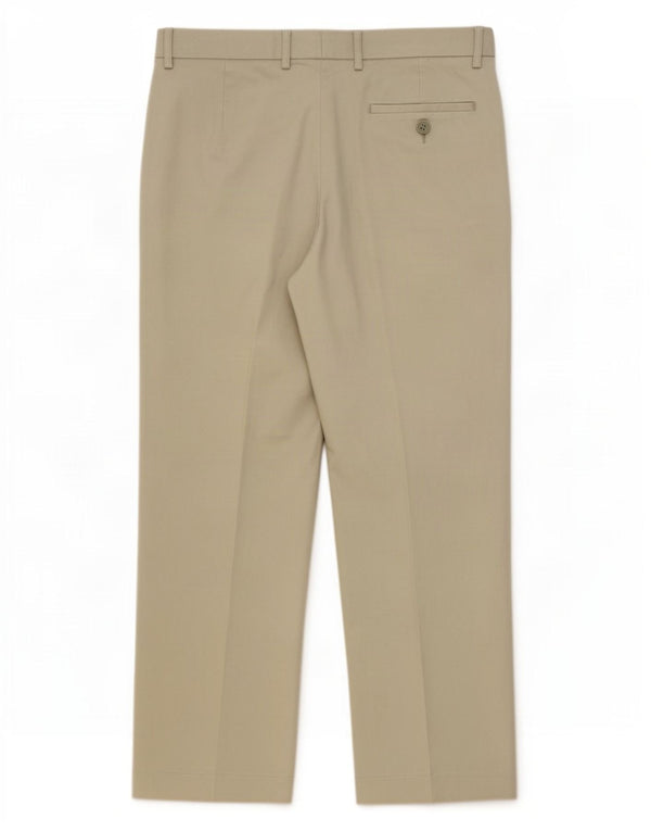 Marks & Spencer Pantalones informales de corte entallado para hombre W34 L31 Poliéster verde