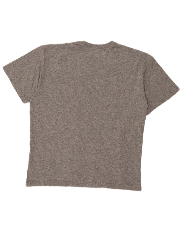 CAT Camiseta gráfica para hombre Top XL Algodón gris
