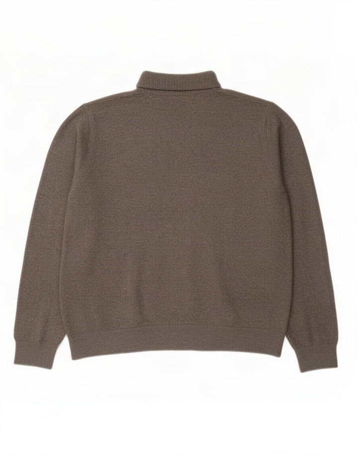 Marks & Spencer Suéter tipo jersey con cuello vuelto para mujer UK 44 Poliéster gris medio