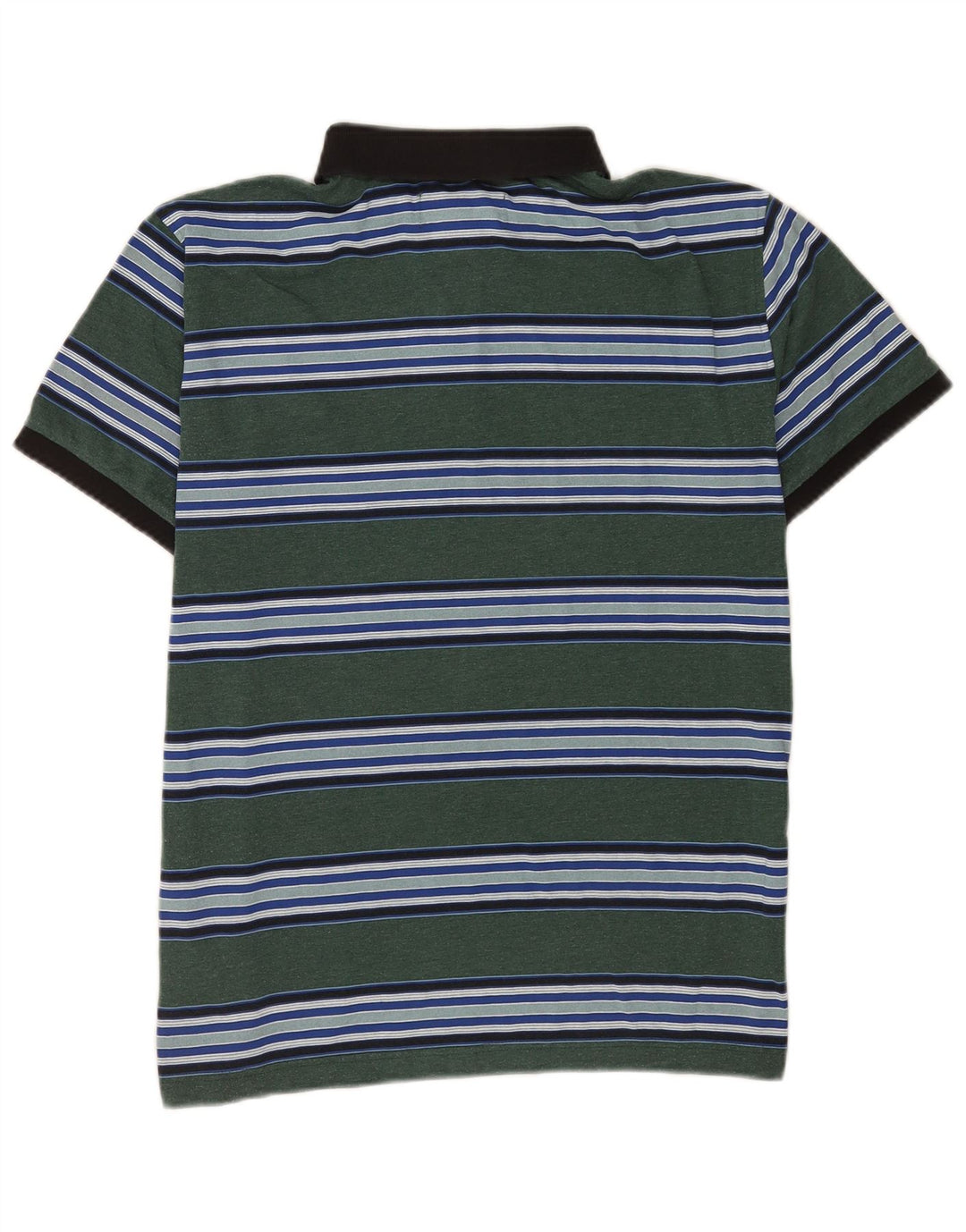 Polo Penguin De Manga Corta De Corte Regular Para Hombre Rayas Verde Medio