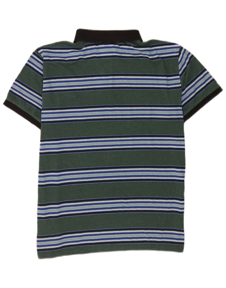 Polo Penguin De Manga Corta De Corte Regular Para Hombre Rayas Verde Medio
