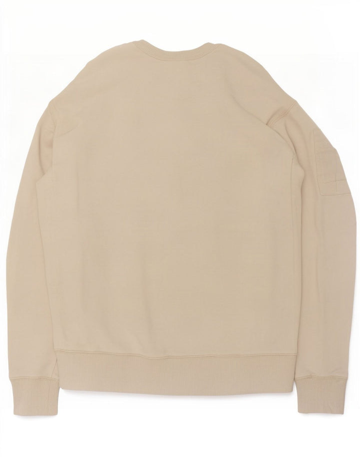 Calvin Klein Jeans Hombre Sudadera Jumper Small Beige Algodón