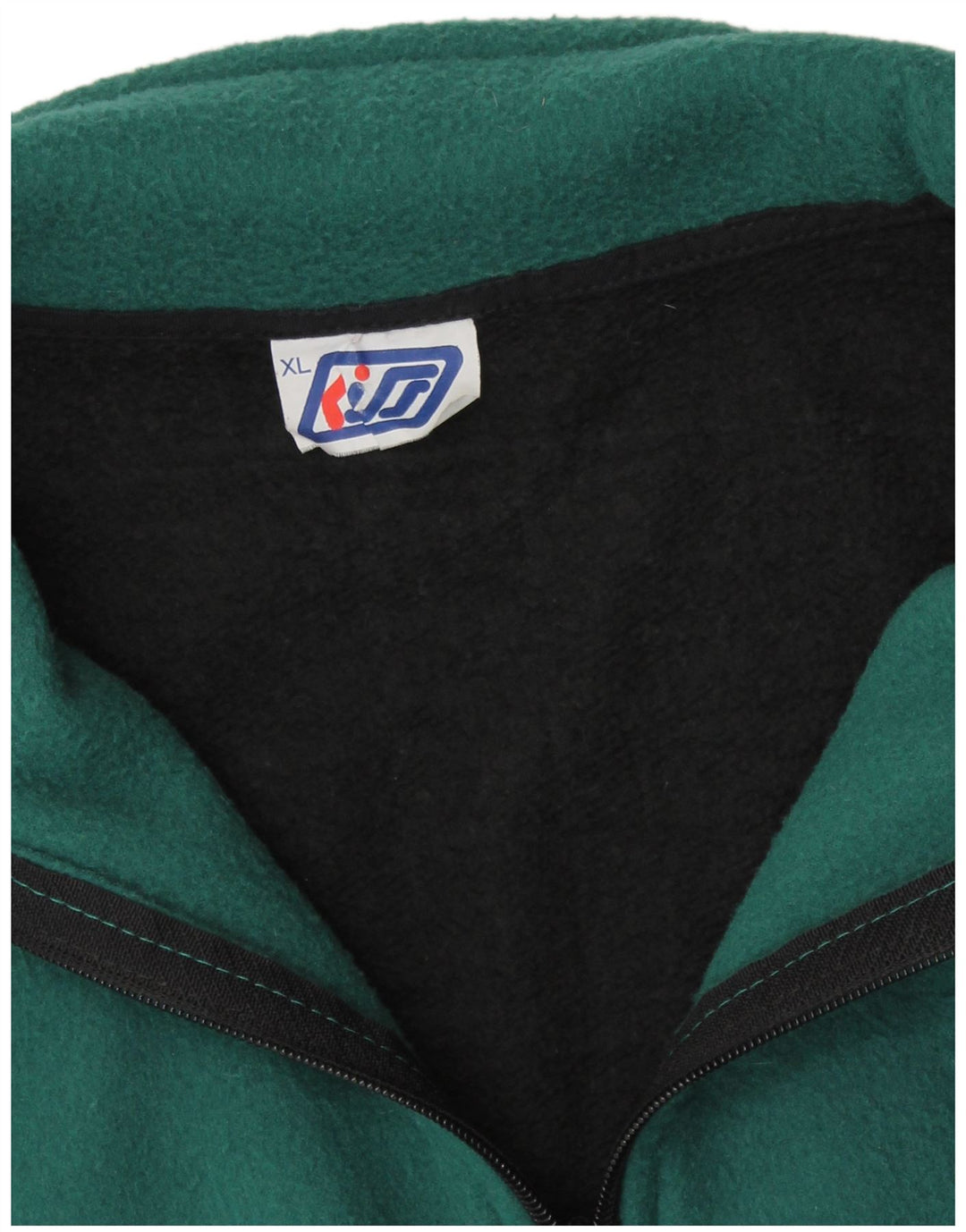 KISS Sudadera De Forro Polar Hombre XL Negro Colorblock Algodón