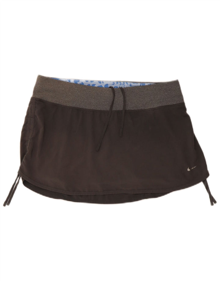 Nike Falda pantalón deportiva para mujer UK 40 Grande Gris Colorblock Poliéster