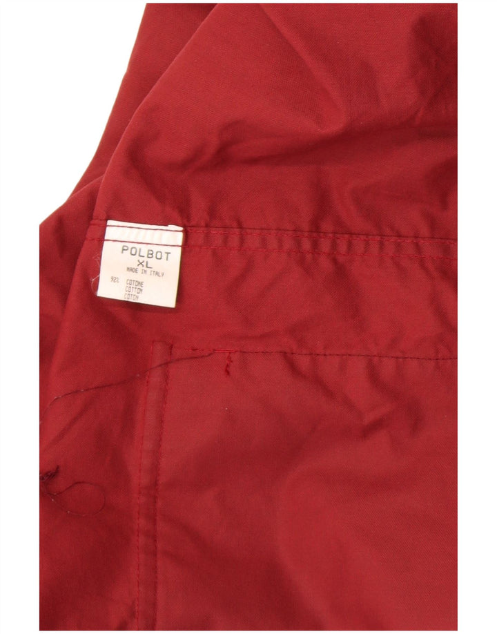 Polbot Chaqueta utilitaria extragrande para mujer UK 40 XL Algodón color block rojo