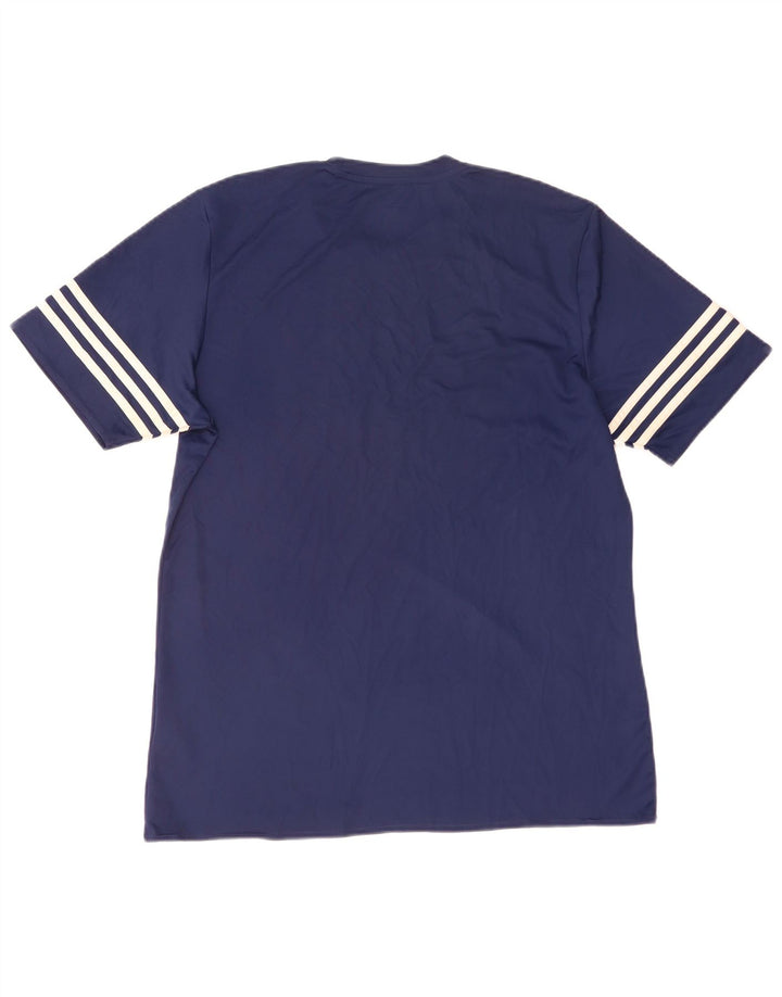 Adidas Mens Climalite Camiseta Top Grande Azul Marino Poliéster