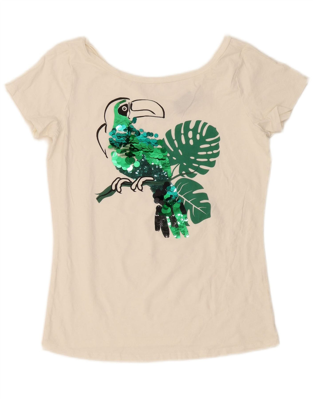 Liu Jo - Camiseta gráfica para mujer, talla 40, talla M, color blanco