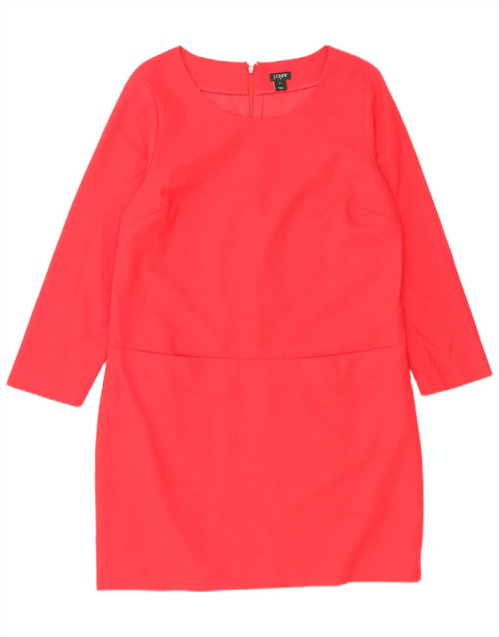 J. Crew Vestido recto de manga 3/4 para mujer US 8 Mediano Lana roja