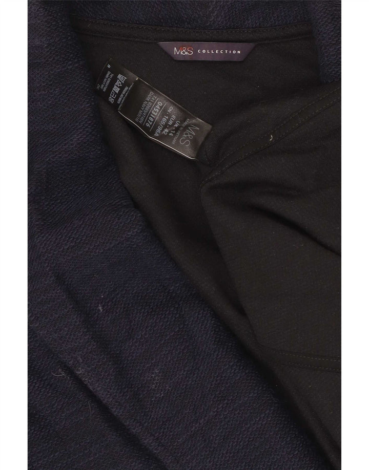 Marks & Spencer Chaqueta tipo blazer abierta para mujer UK 40 Grande Algodón azul marino