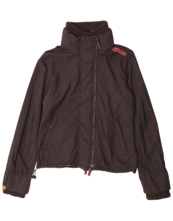 Superdry Chaqueta cortavientos para mujer UK 44 Nylon gris medio
