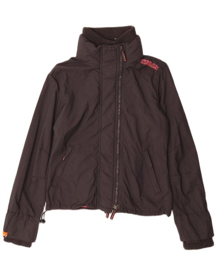 Superdry Chaqueta cortavientos para mujer UK 44 Nylon gris medio