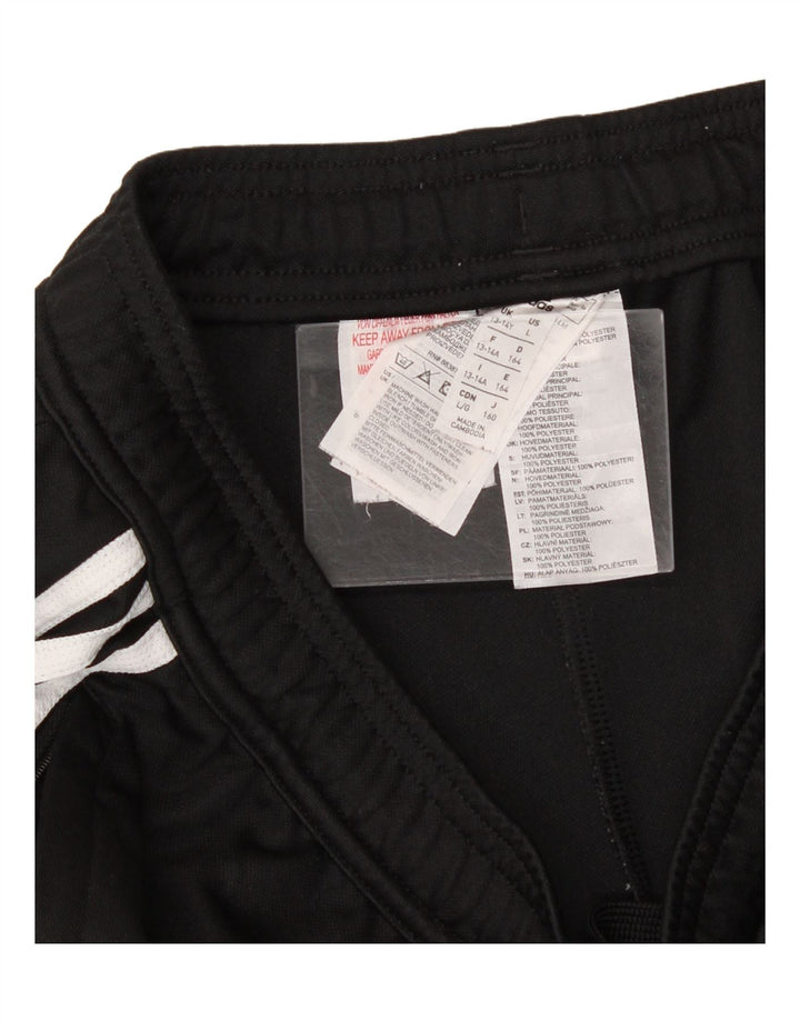 ADIDAS Boys Climacool Tracksuit Trousers 13-14 Years Black Polyester Vintage Adidas and Second-Hand Adidas from Messina Hembry 