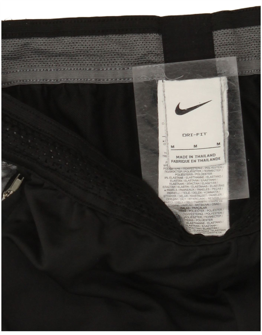 NIKE Hombre Dri Fit Pantalones De Chándal Mediano Negro Colorblock Poliéster