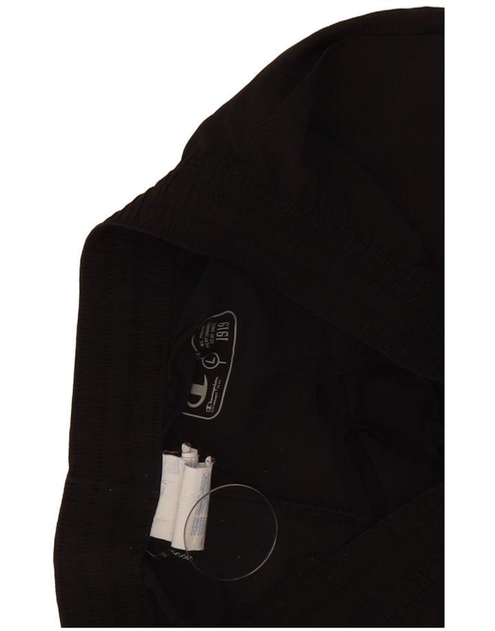 Champion Pantalones cortos deportivos para hombre poliéster negro grande