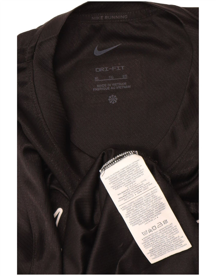 Nike Dri Fit Graphic Chaleco para mujer UK 18 XL Poliéster negro
