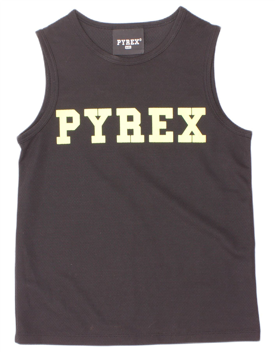 Pyrex Camiseta sin mangas estampada para niños 10-11 años Pequeña Poliéster negro