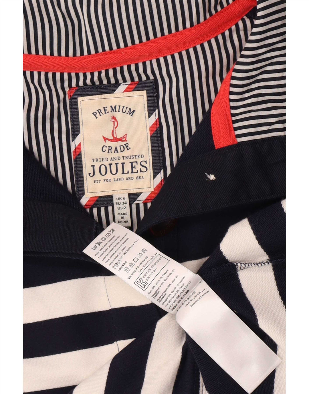 Joules Sudadera extragrande para mujer, jersey de gran tamaño, UK 6 XS, azul marino