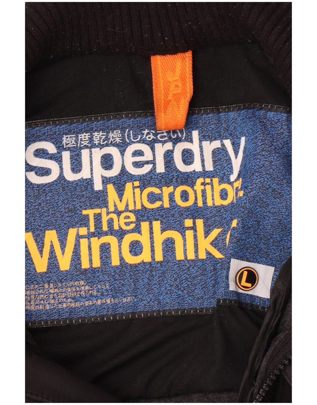 Superdry Chaqueta acolchada The Windhiker para hombre, talla 40, color negro