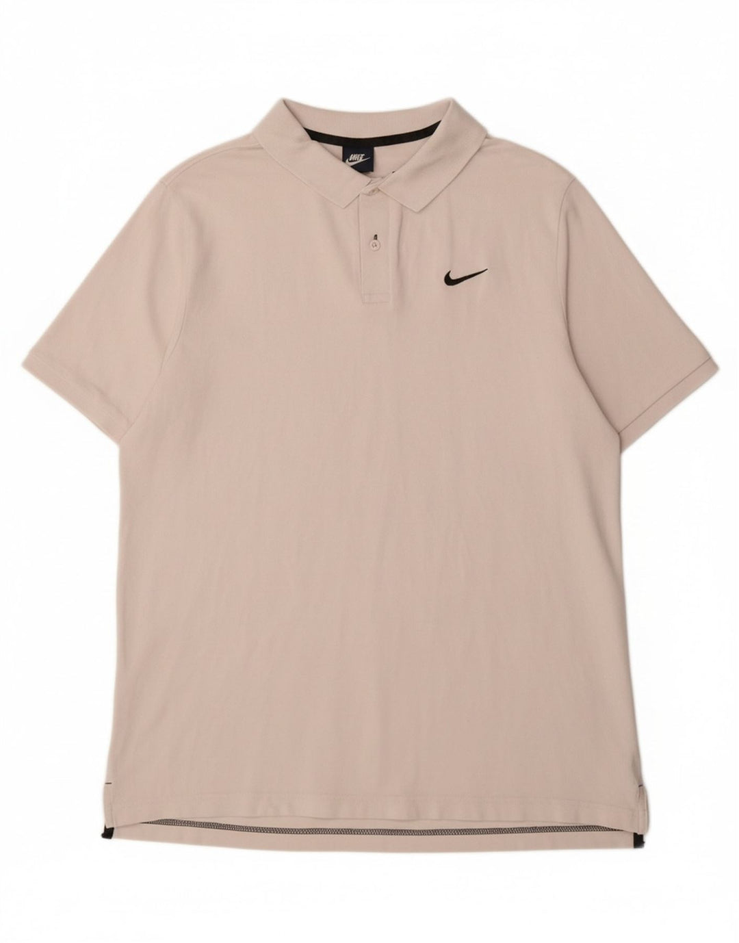 NIKE Mens Polo Shirt XL Off White Cotton Vintage Nike and Second-Hand Nike from Messina Hembry 