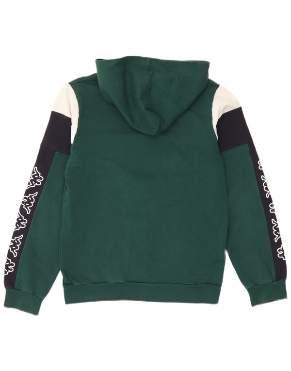 Kappa Boys Graphic Sudadera con capucha, jersey, 15-16 años, color verde, algodón