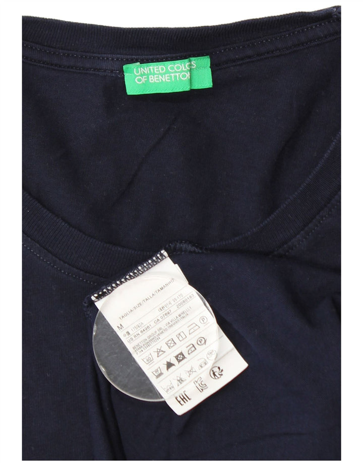 Camiseta Benetton Hombre Top Medium Azul Marino Algodón