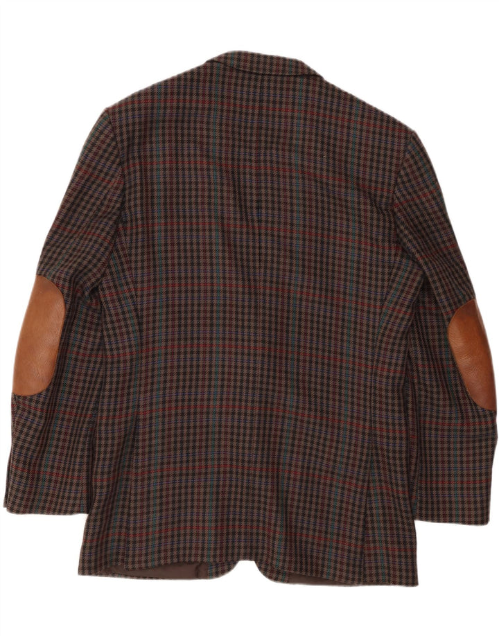 MARIO BARUTTI Chaqueta Blazer para Hombre UK 40 Grande Pata de Gallo Multicolor