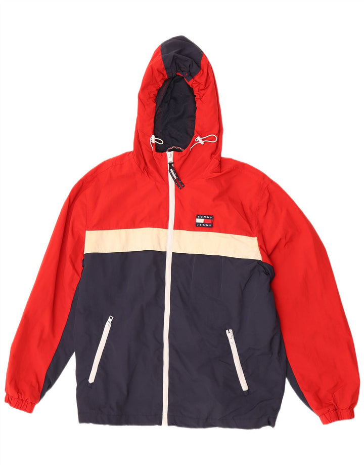 Tommy Hilfiger Chaqueta impermeable para hombre UK 38 Medium Multicolor Colourblock