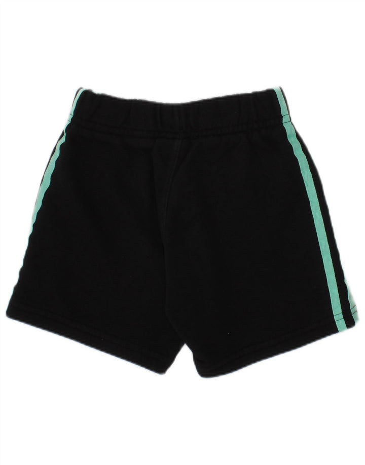 Adidas - Pantalones cortos deportivos con estampado gráfico para niña, 4-5 años, algodón negro
