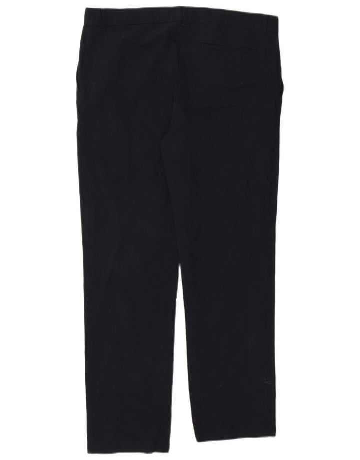 Marks & Spencer Pantalón chino recto para hombre W34 L29 Azul marino