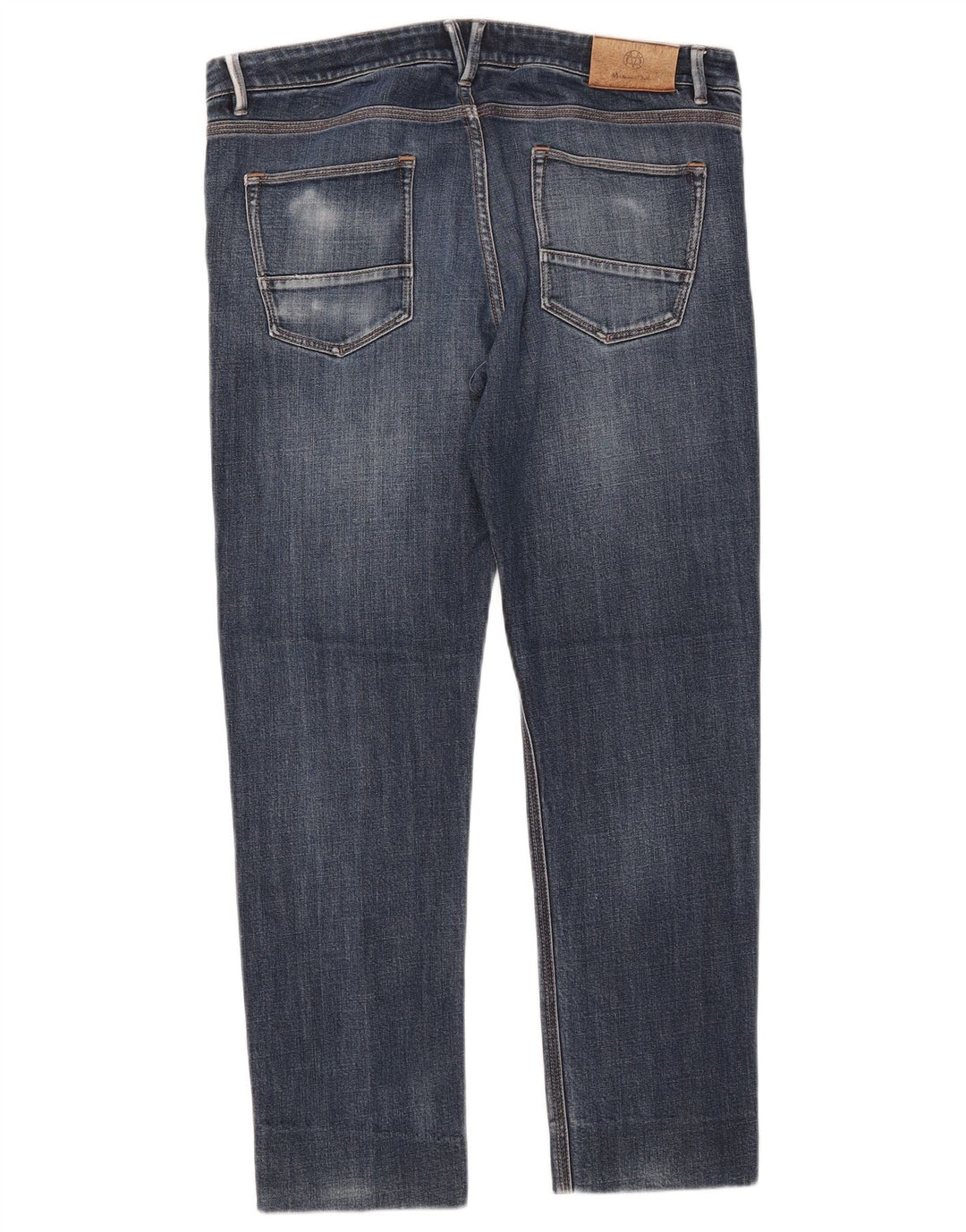 MASSIMO DUTTI Vaqueros ajustados para hombre EU 42 Large W34 L27 Algodón azul