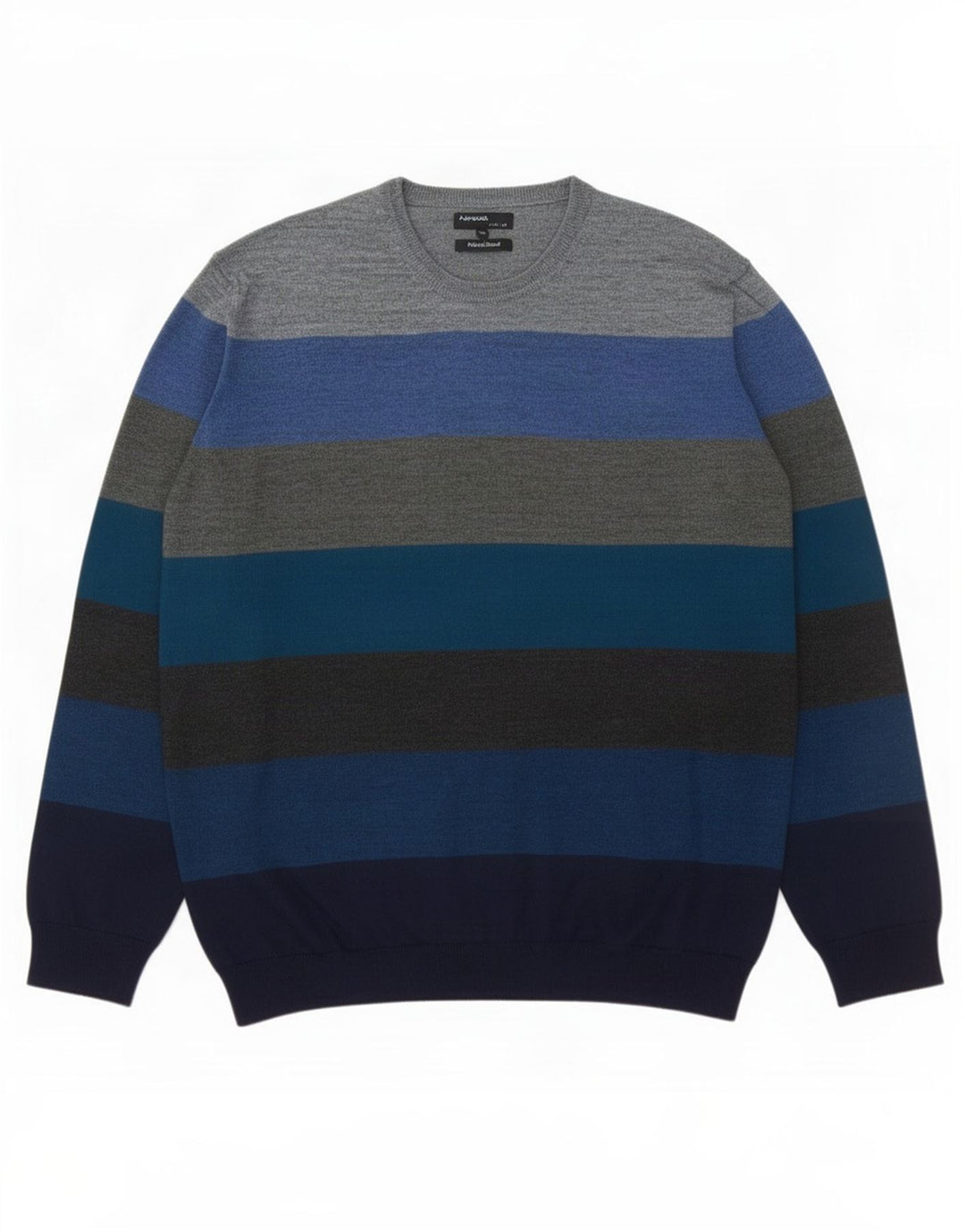 Marks & Spencer - Jersey de cuello redondo con autógrafo para hombre, talla 2XL, multicolor