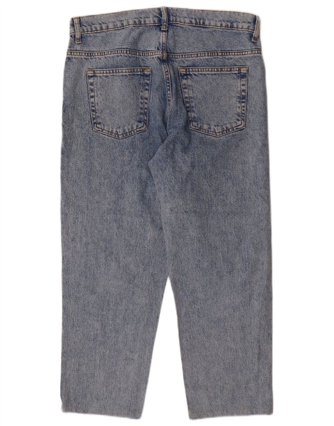 ZARA Hombre Vaqueros Cropped EU 40 Medium W30 L25 Azul