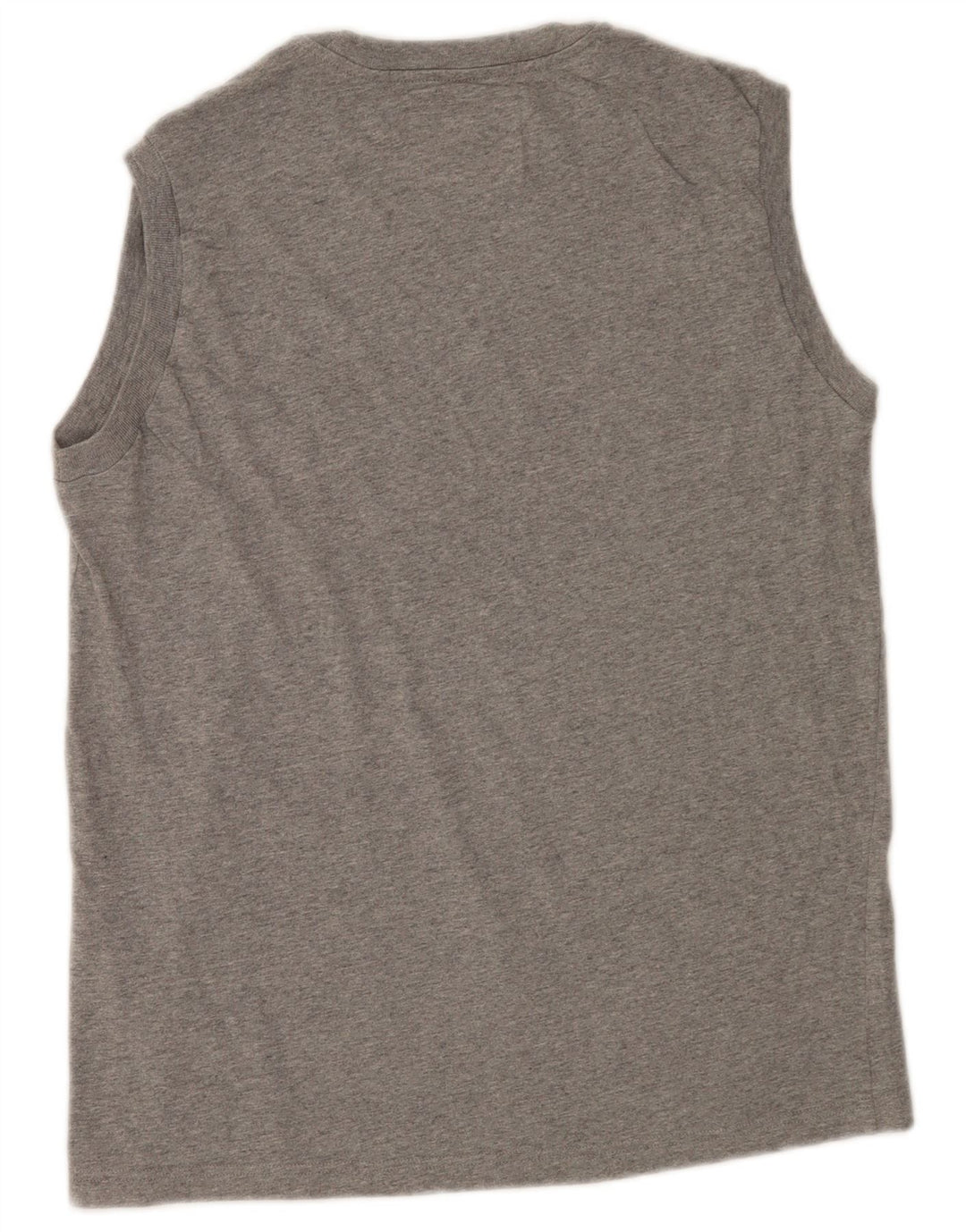CHAMPION Camiseta sin mangas estampada para hombre de algodón gris grande