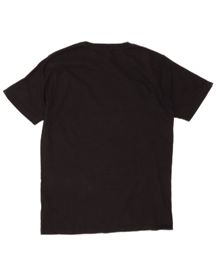 Saltrock - Camiseta gráfica para hombre, talla pequeña, algodón negro