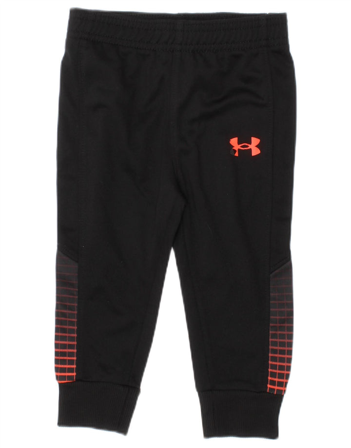 UNDER ARMOUR Pantalones de chándal para bebé niño 6-9 meses Negro Geométrico