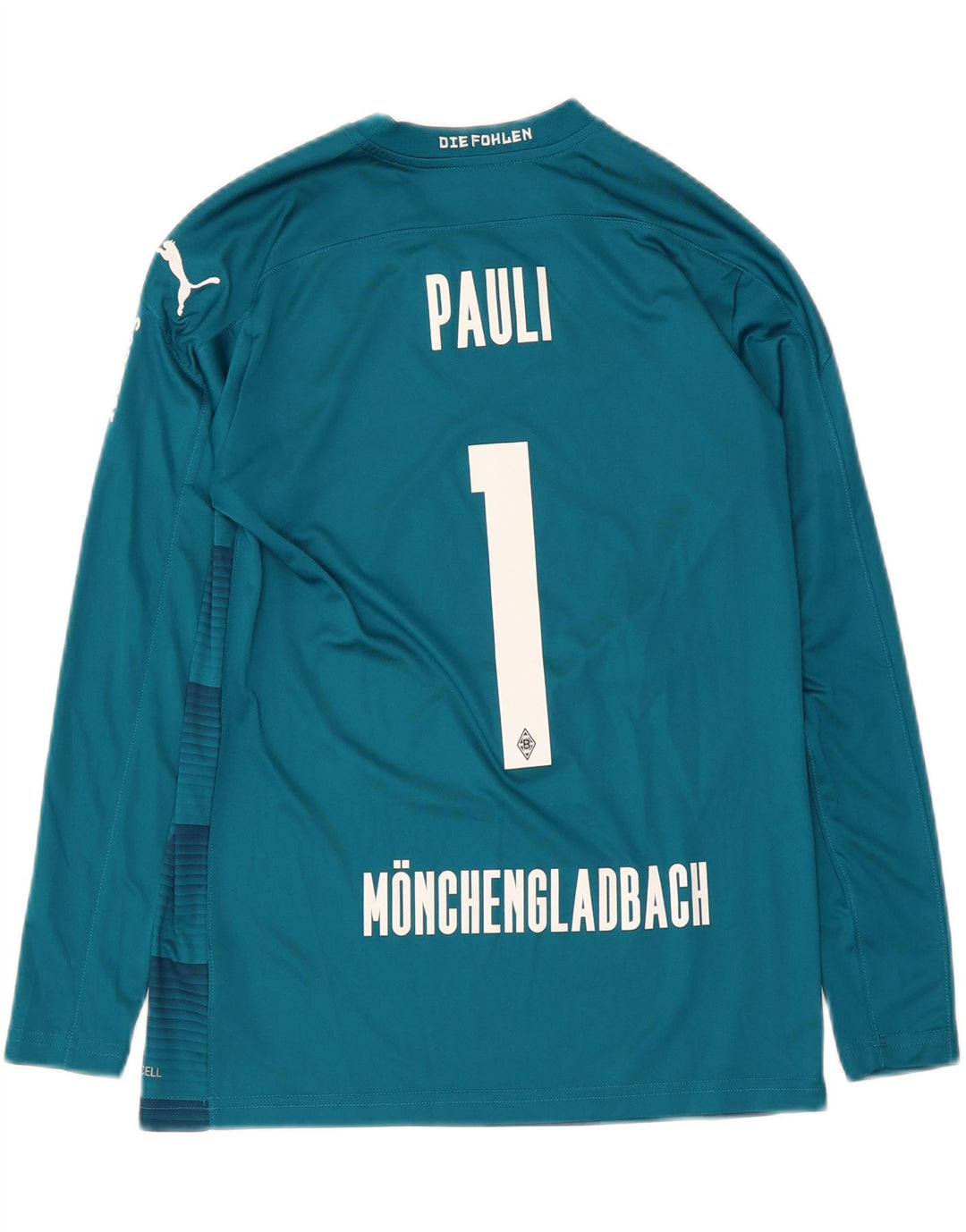 Puma Boys BVB Dortmund Graphic Top Manga Larga 13-14 Años Azul Geométrico