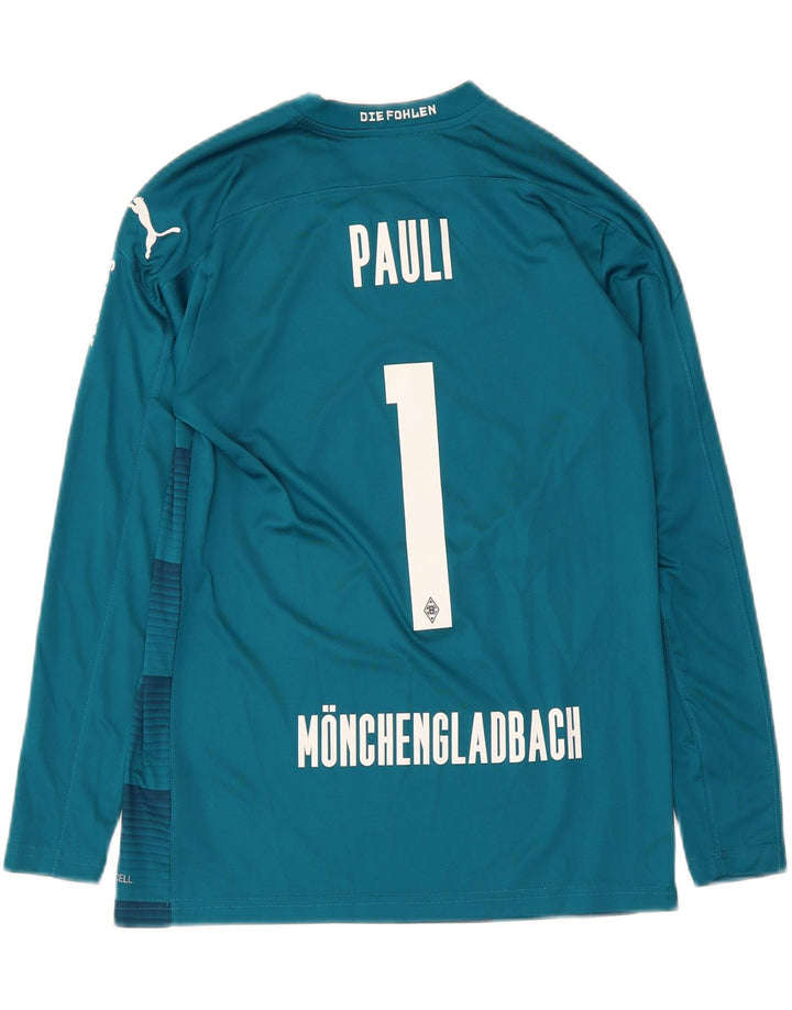 Puma Boys BVB Dortmund Graphic Top Manga Larga 13-14 Años Azul Geométrico