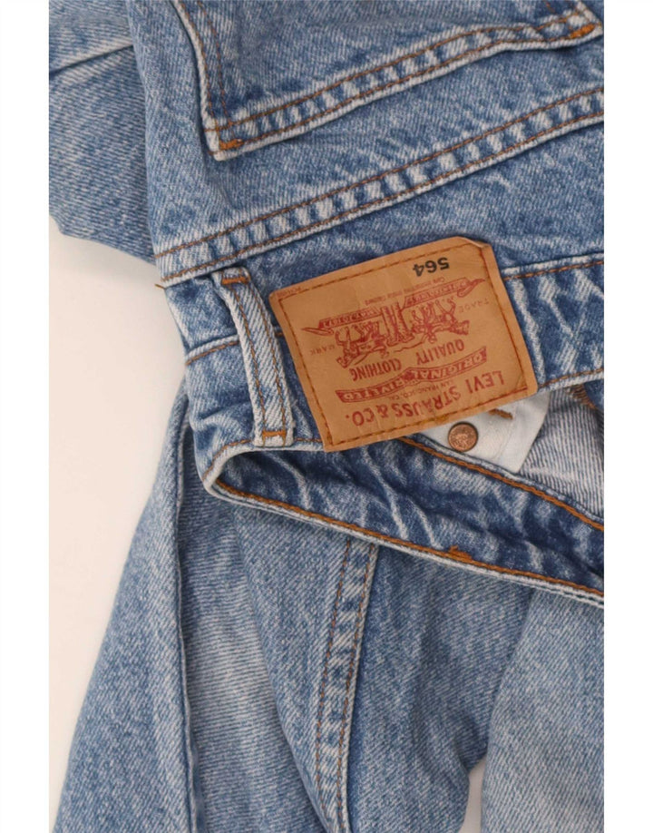 Levi's Mujer 564 Vaqueros Rectos De Corte Relajado W28 L29 Azul