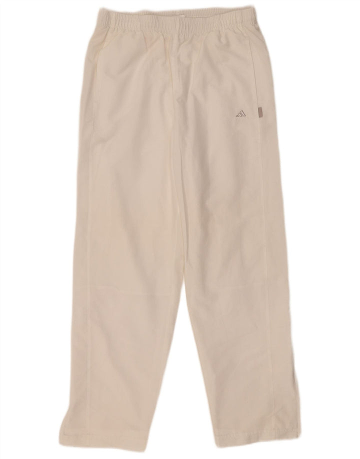 Adidas - Pantalones de chándal para mujer, talla 40, poliéster blanco grande