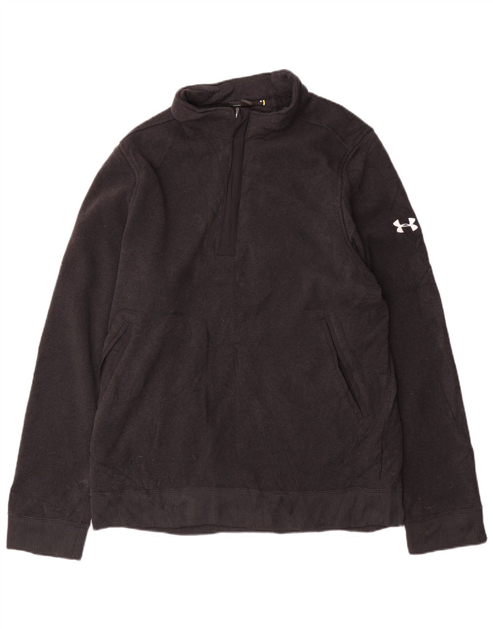 Under Armour Hombre Zip Neck Sudadera Jumper XL Gris Poliéster