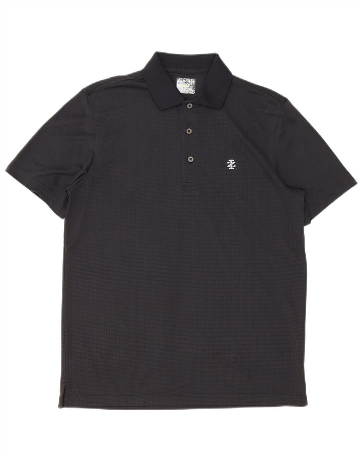 IZOD Polo Hombre Pequeño Poliéster Negro