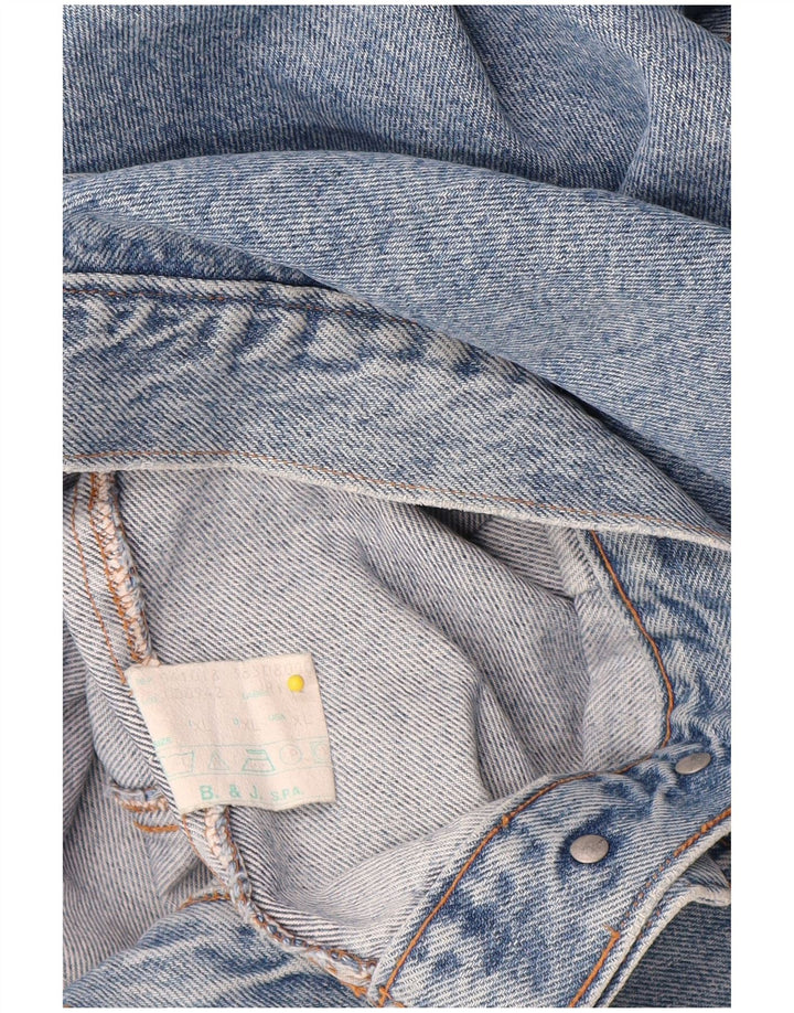 Vintage hombres chaqueta de mezclilla Reino Unido 42 XL algodón azul