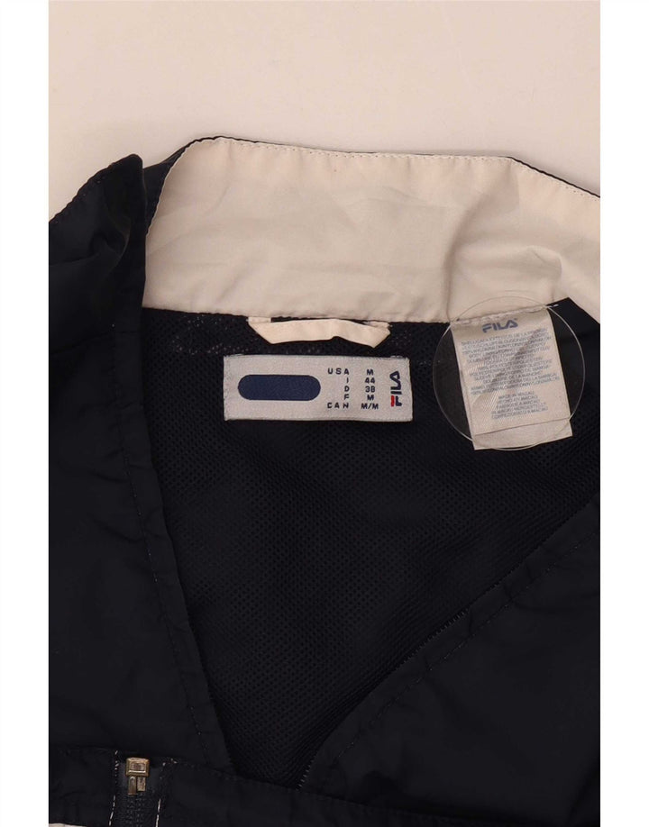 Fila Mujer Chándal Top Chaqueta IT 44 Medium Azul Marino Colorblock