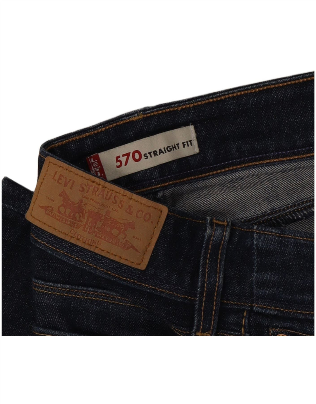 Vaqueros Levi's Mujer 570 Rectos W26 L28 Azul Marino