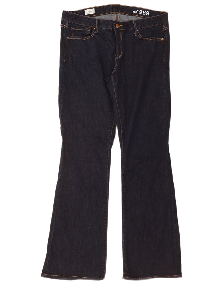 Vaqueros acampanados con curvas para mujer GAP W32 L33 Algodón azul marino