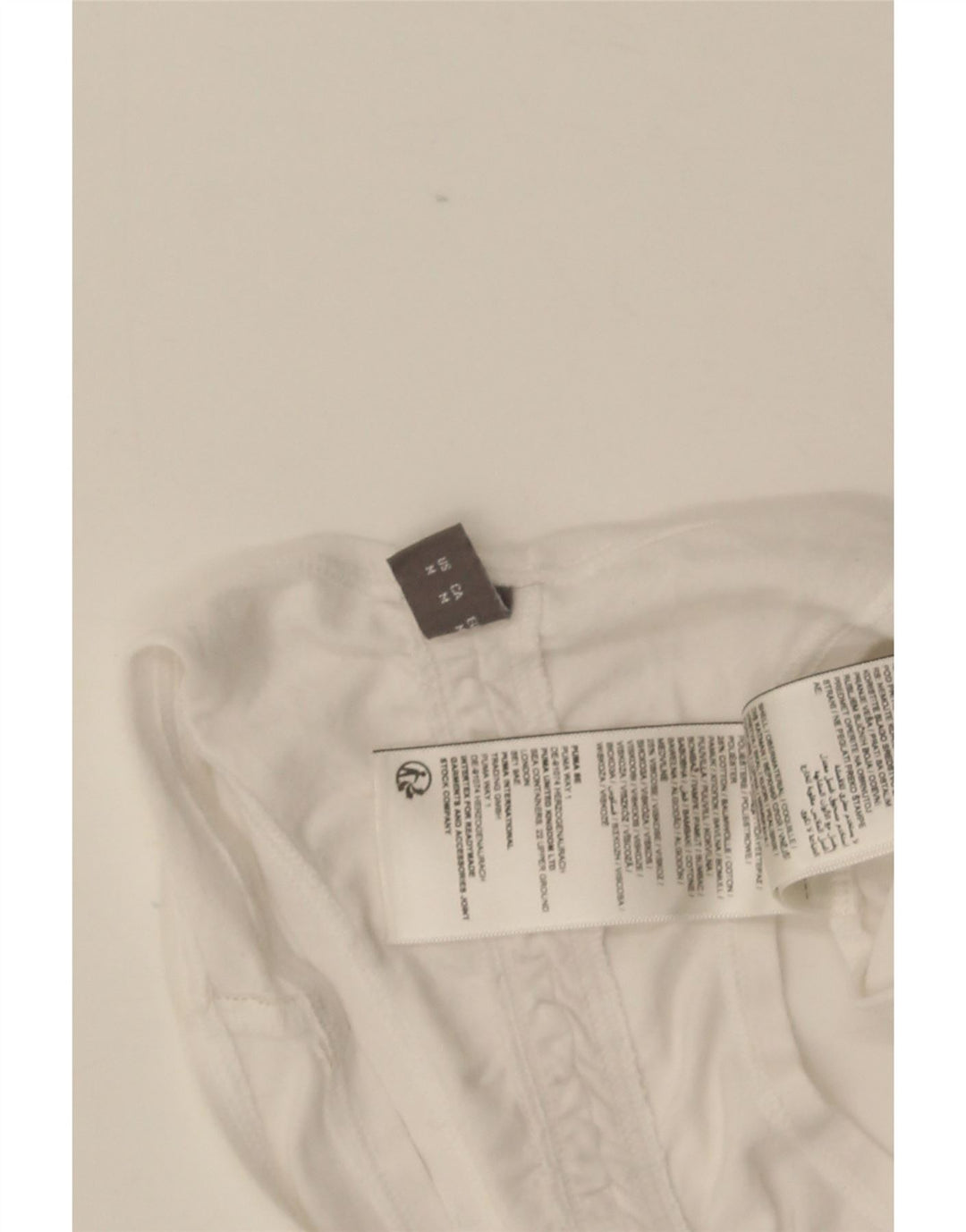 Puma Mujer Chaleco Top UK 12 Medio Blanco Poliéster