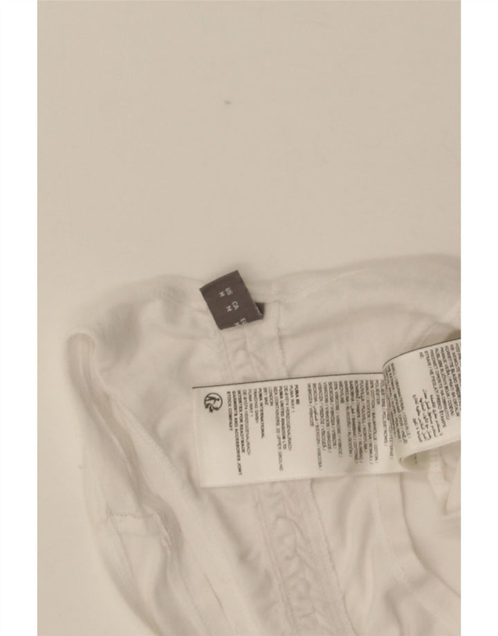 Puma Mujer Chaleco Top UK 12 Medio Blanco Poliéster