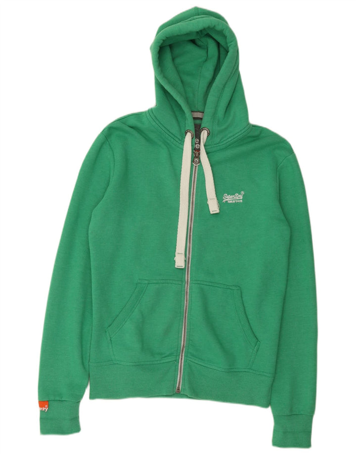 Superdry Hombre Sudadera Con Capucha Y Cremallera De Algodón Verde Medio