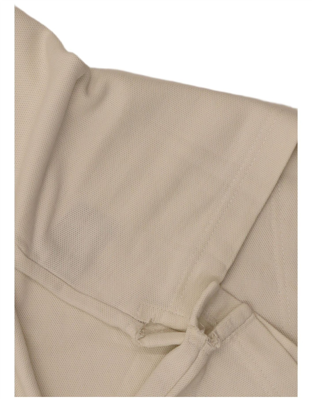 FILA Polo para hombre pequeño blanco roto